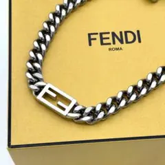 FENDI バゲット ネックレス 喜平チェーン シルバー ズッカ 958 FENDI バゲット ネックレス 喜平チェーン シルバー ズッカ 958 - メルカリ