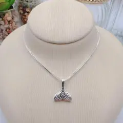 ハワイアンジュエリー ホエール テールネックレス ハワイアン ne006m