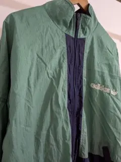 【希少】adidas 80s 古着ナイロンジャケット アースカラー　ヴィンテージ