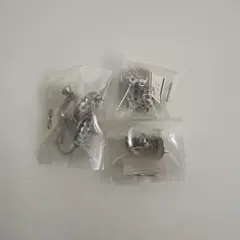 金属製シンプルデザインイヤリング3個セット　ハンドメイドイヤリング金具