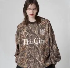 【匿名配送】The City 迷彩柄 ロゴスウェット トレーナー