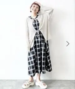 2WAY スカシニットプルオーバー　BAYFLOW メッシュカーディガン