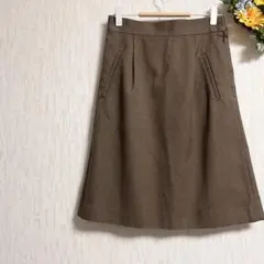 Sunny Label ブラウン フレアスカート ひざ丈 アーバンリサーチ