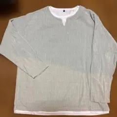 メンズ　LLサイズ　Tシャツ　重ね着風