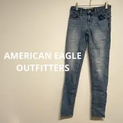 AMERICAN EAGLE OUTFITTERS スキニーデニム パンツ 青
