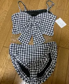 GRL 千鳥柄リボンデザインビキニ水着