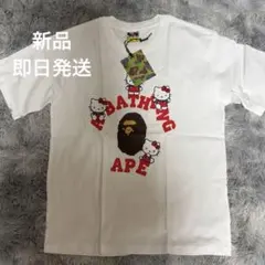【S】BAPE X HELLO KITTY COLLEGE MINI TEE
