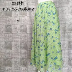 アースミュージックアンドエコロジー 【F】フレアスカート ボトムス 花柄 総柄