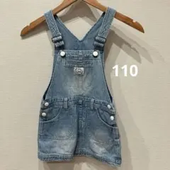 Lee ロゴ入りライトブルーデニムワンピース　110
