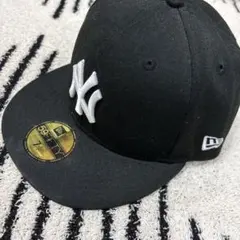 New Era 59FIFTY ブラック キャップ 7 1/4