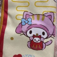 匿名送料込　新品★サンリオ　初夢チャレンジ　 フェイスタオル　キティ　クロミ