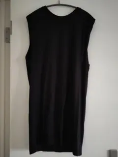 H&M ブラック ノースリーブ ワンピース XS