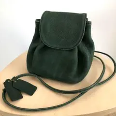 COACH ダークグリーン ショルダーバッグ