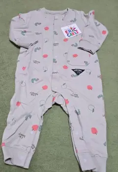 新品未使用　ERIC CARLE ベージュロンパース 80cm