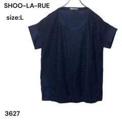 SHOO LA RUE シューラルー　シャツ　トップス　ネイビー　おしゃれ　Ｌのサムネイル