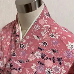 KJ2350 洗える着物 小紋 身丈151cm ポリエステル 化繊