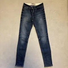 ZARA スキニーデニム ダークブルー 34サイズ