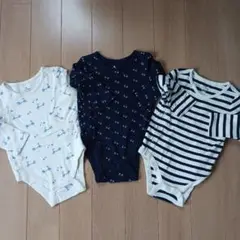 BabyGAP☆ロンパース 3点セット スクーター柄・ボーダー