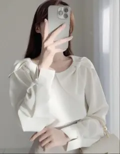 GRL リボンカラーブラウス［ta107］オフィスカジュアル