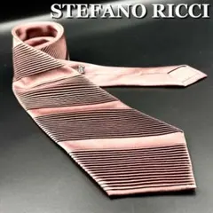 STEFANO RICCI Silk Pleated Tie Italy BRWのサムネイル