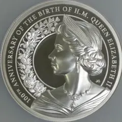 NGC【最高鑑定済】エリザベス女王結婚50周年記念PIEFORT PF70 NGC【最高鑑定済】エリザベス女王結婚50周年記念コインPIEFORT PF70