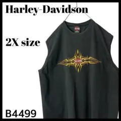 古着 00s 2002年 USA製 ハーレーダビッドソン タンクトップ 2X