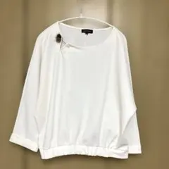 トップス レディース 長袖 ホワイト Lサイズ