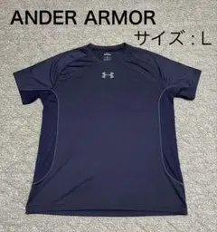 UNDER ARMOR アンダーシャツ Lサイズ ネイビー