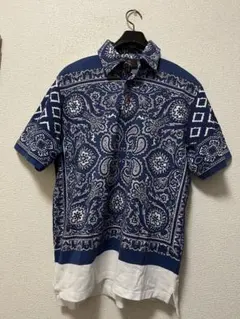 直営店で購入　ETRO ペイズリー柄 ポロシャツ L プリント/花柄/ペイズリーのメンズポロシャツ | エトロ