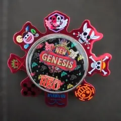 ONE PIECE NEW GENESIS RED 回転ピンバッジ