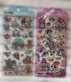 国内正規品　トム&ジェリー　パワーパフガールズ ドロップジェリーシール　ボンボン