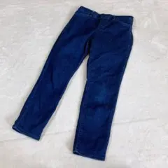 ユニクロ ヒートテック レギンスパンツ M デニム風 濃紺 アンクル丈