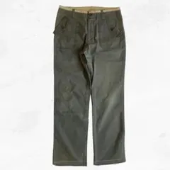 vintage カーキ ワークパンツ ミリタリー チノパン