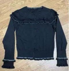 TO BE CHIC トゥービーシック　フリルカーディガン　サイズ40