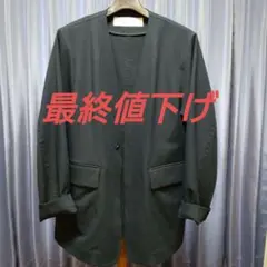 THE SHINZONE ブラック ノーカラージャケットのサムネイル