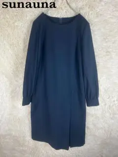 sunauna ブラックワンピース