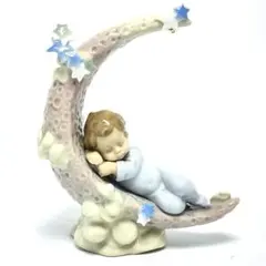 欠けあり】 LLADRO リヤドロ 『 お月さまのベッド 』置物 - メルカリ