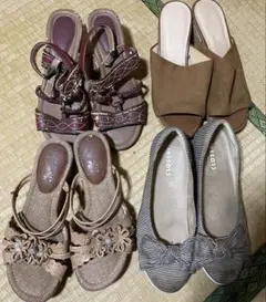 カジュアルシューズセット　パンプス　サンダル　まとめ売り　LL 24 レディース