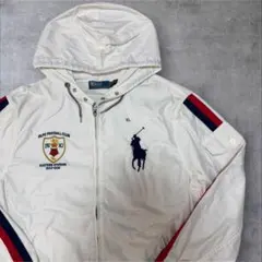 【90s】 未使用品 ラルフローレン ジップパーカー ビッグポニー swag