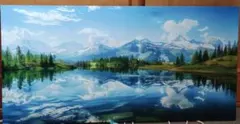 自然風景画 版画 キャンバスアート滝と山の風景 - メルカリ