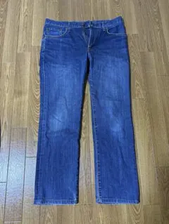 EDWIN 502 ブルー ストレートジーンズ