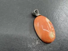 M6651 珊瑚　ペンダント　ヴィンテージ アクセサリー