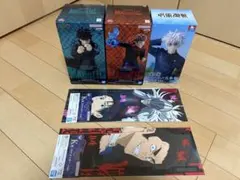 呪術廻戦 フィギュア 虎杖 伏黒 五条 一番くじＫ賞 クリアポスター 5点セット