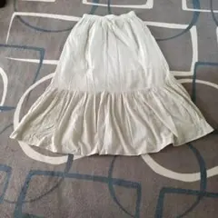 夏物　niko and...フレアデザイン ロングスカート ライトグレー