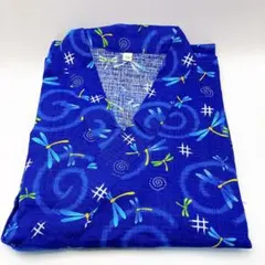 新品未使用　甚平　120cm ブルー　青　男の子　トンボ柄　夏祭り　浴衣