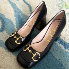 GUCCI チャンキーヒールパンプス　36.5 23.5cmのサムネイル