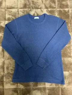 【ユナイテッドアローズ】BEAUTY & YOUTH ネイビー リブ編みセーター