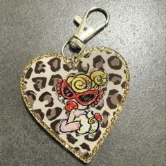 新作 ミニちゃん ヒスミニ アクリル キーホルダー ハート ヒョウ柄 レオパード