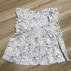 tete a tete 花柄フリルノースリーブ 120cm