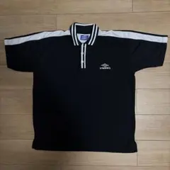 UMBRO ポロシャツ ブラック×ホワイトのサムネイル